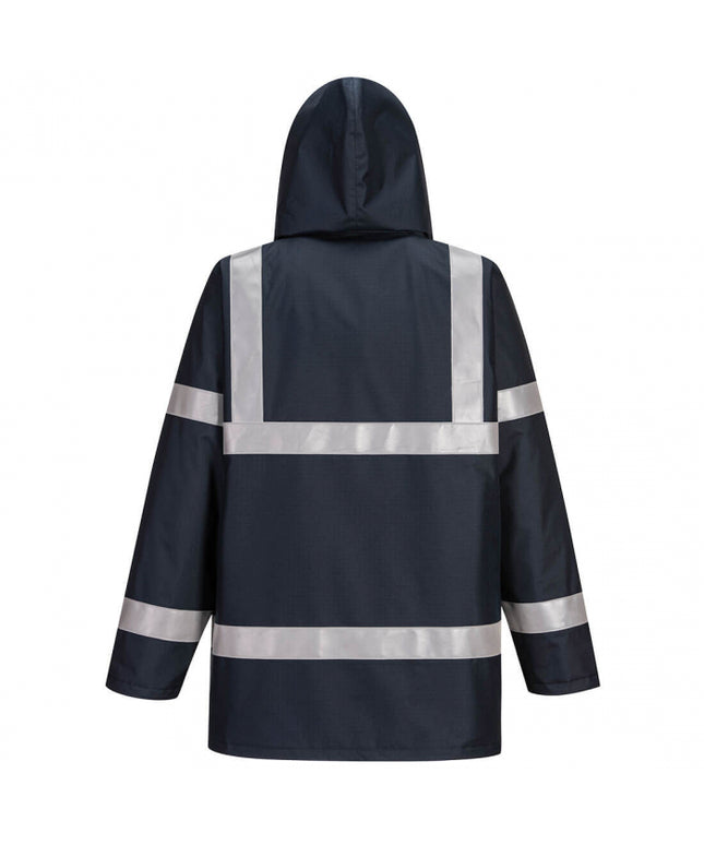 Scurta vatuita de iarna reflectorizanta ignifuga Portwest BIZFLAME RAIN S785, antistatic, 98% poliester, 2% fibra de carbon, 250g