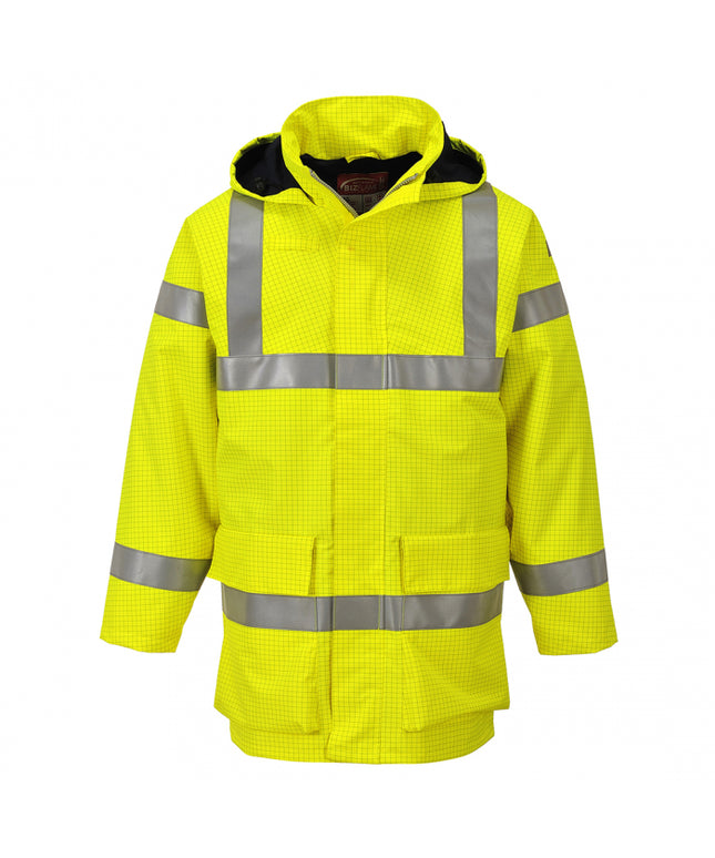 Scurta de iarna vatuita reflectorizanta Portwest BIZFLAME RAIN MULTI LITE S774, ignifuga, antistatica, 98% poliester, 2% fibra de carbon, 250g