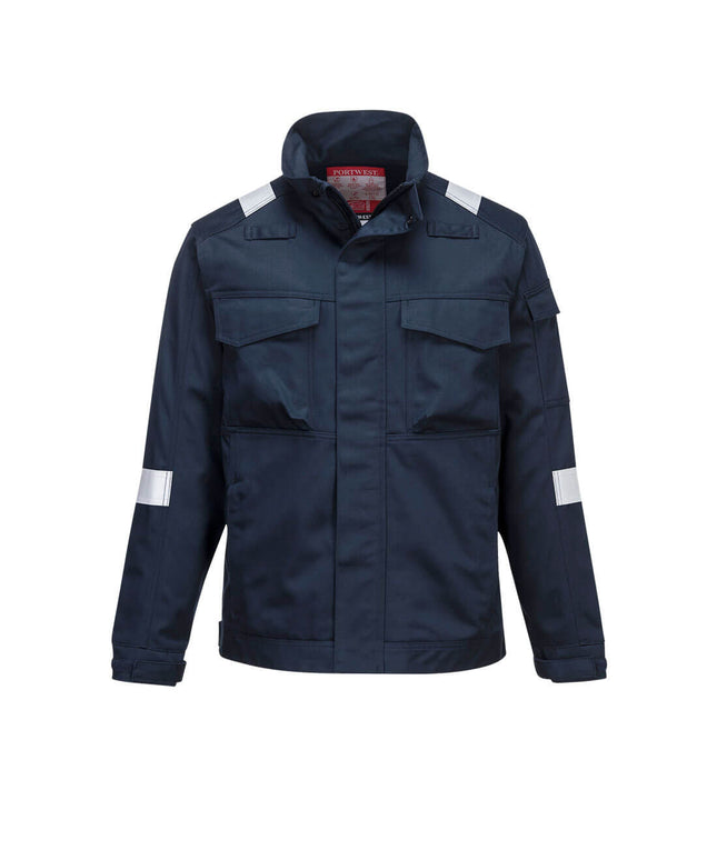 Jacheta ignifuga Portwest BIZFLAME ULTRA FR68, 80% bumbac, 19% poliester, 1% fibra de carbon, 340g