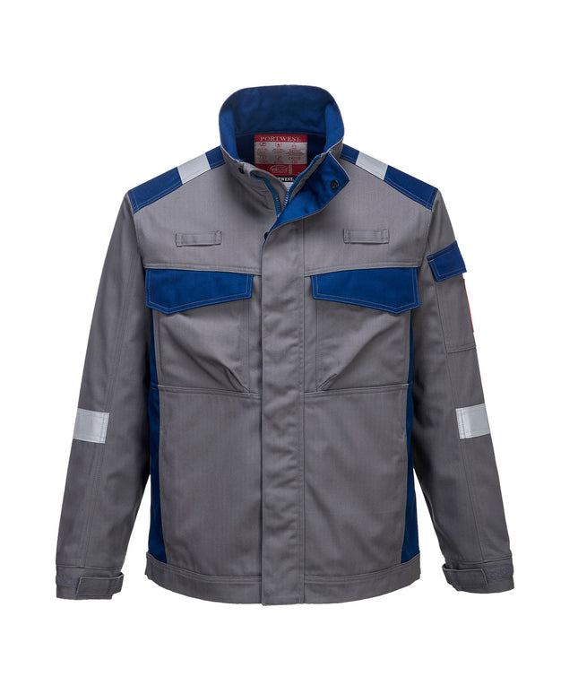 Jacheta ignifuga Portwest BIZFLAME ULTRA FR08, bicolor, 80% bumbac, 19% poliester, 1% fibra de carbon 340g