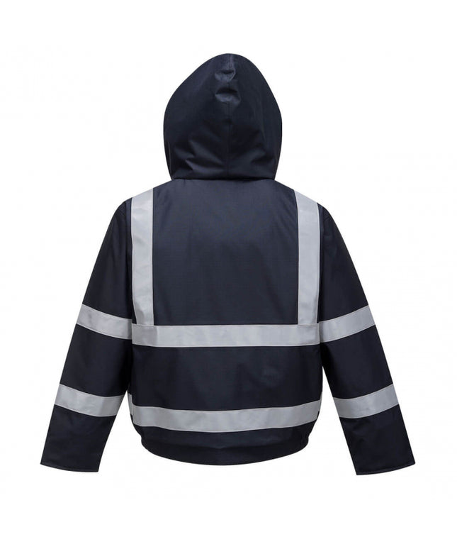 Jacheta reflectorizanta ignifuga Portwest BOMBER BIFLAME S783, protectie multipla, antistatica, 98% poliester, 2% fibra de carbon, 250g