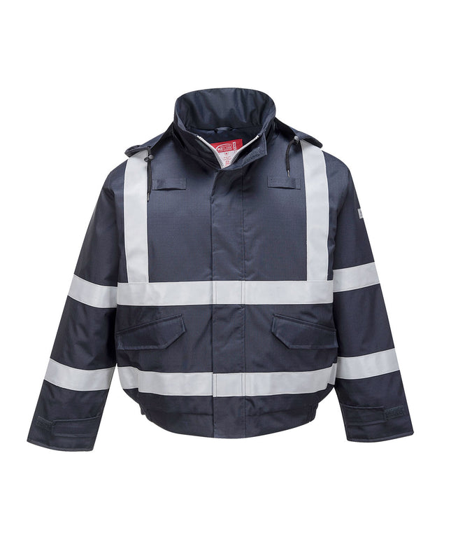 Jacheta reflectorizanta ignifuga Portwest BOMBER BIFLAME S783, protectie multipla, antistatica, 98% poliester, 2% fibra de carbon, 250g