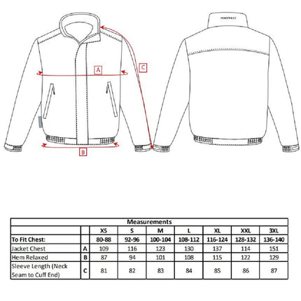 Jacheta vatuita de iarna Portwest CALAIS S503, 100% poliester, 260g
