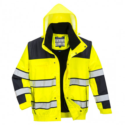 Jacheta reflectorizanta Portwest BOMBER HI-VIS CLASSIC C466, 100% poliester, 190 gr/mp