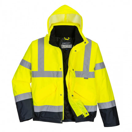 Jacheta reflectorizanta Portwest BOMBER HIVIS TWO-TONE S266, 100% poliester, 190 gr/mp