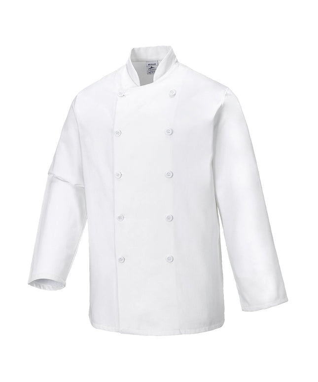 Jacheta bucatar Portwest C836 SUSSEX CHEFS, 100% bumbac, 280 gr/mp