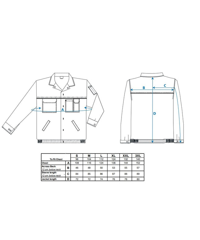 Jacheta de lucru Portwest CLASSIC WORK 2860, 65% poliester, 35% bumbac, 245g