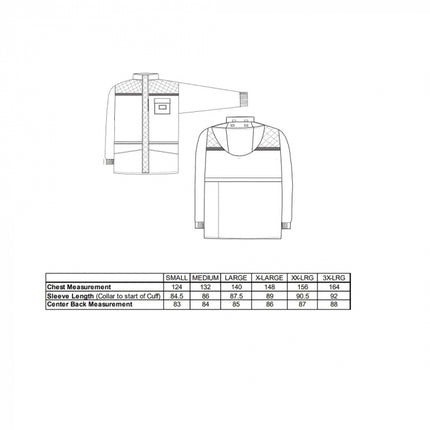 Scurta vatuita Portwest COLDSTORE CS10, pentru depozite frigorifice, -40C, 100% poliester, 300g, cu benzi reflectorizante