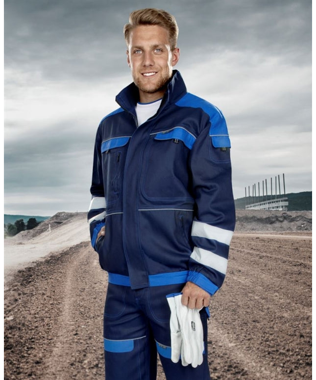 Jacheta de lucru cu benzi reflectorizante Ardon COOL TREND REFLEX, 100% bumbac, 260 gr/mp