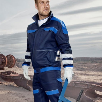 Jacheta de lucru cu benzi reflectorizante Ardon COOL TREND REFLEX, 100% bumbac, 260 gr/mp