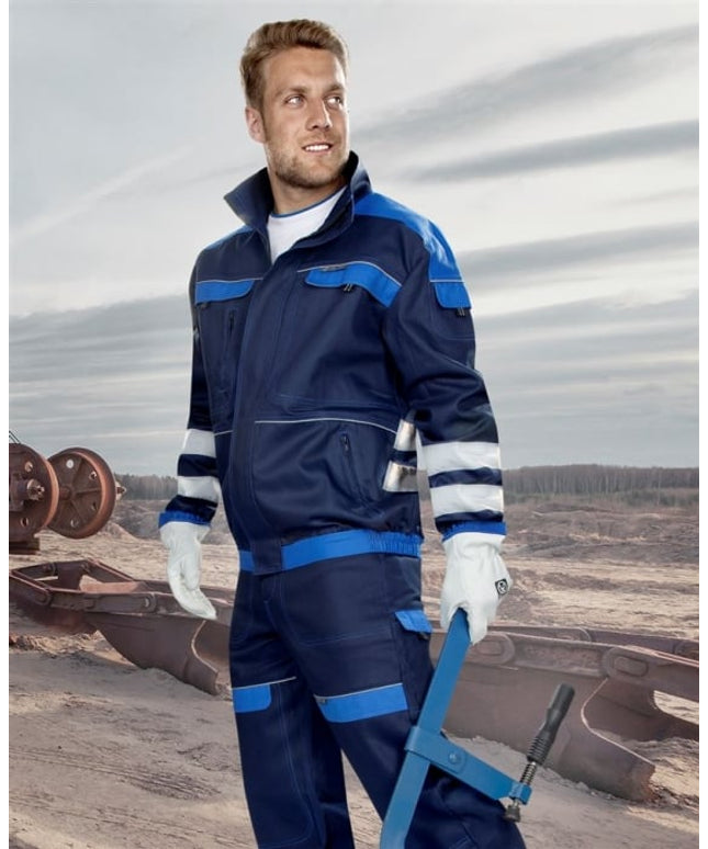 Jacheta de lucru cu benzi reflectorizante Ardon COOL TREND REFLEX, 100% bumbac, 260 gr/mp