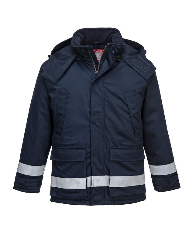 Scurta de iarna vatuita ignifuga Portwest FR59, antistatica, 99% bumbac, 1% fibra de carbon, 350g