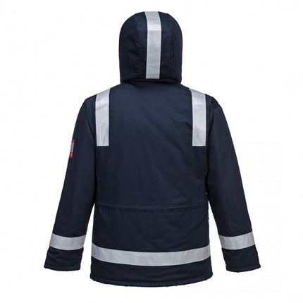 Scurta de iarna vatuita ignifuga Portwest FR59, antistatica, 99% bumbac, 1% fibra de carbon, 350g