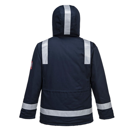 Scurta de iarna vatuita ignifuga Portwest FR59, antistatica, 99% bumbac, 1% fibra de carbon, 350g