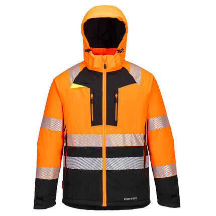 Jacheta de iarna captusita Portwest DX430 Hi-Vis Class 2, 100% poliester stretch