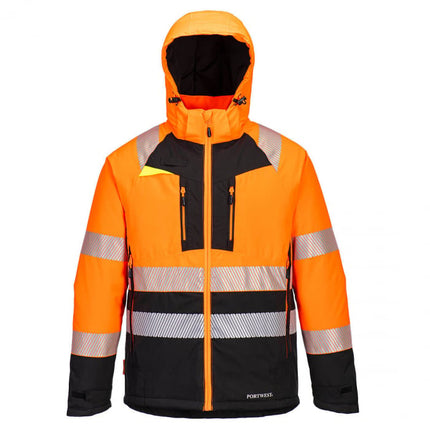 Jacheta de iarna captusita Portwest DX430 Hi-Vis Class 2, 100% poliester stretch