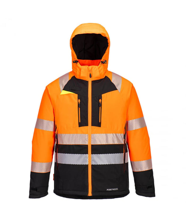Jacheta de iarna captusita Portwest DX430 Hi-Vis Class 2, 100% poliester stretch