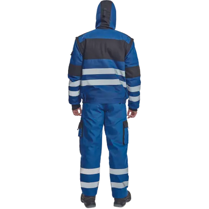 Jacheta de iarna cu benzi reflectorizante Cerva MAX WINTER REFLEX, 100% bumbac