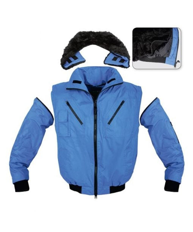 Jacheta de iarna cu maneci detasabile Renania EXFORD 2IN1, 100% poliester