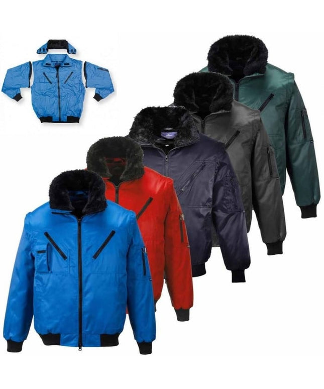 Jacheta de iarna cu maneci detasabile Renania EXFORD 2IN1, 100% poliester