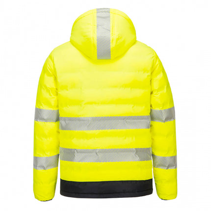 Jacheta de iarna reflectorizanta cu buton de incalzire Portwest S548, 100% poliester, 160 gr/mp