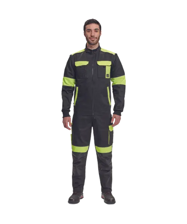 Jacheta de lucru reflectorizanta Cerva MAX VIVO REFLEX, 65% poliester, 35% bumbac, 250 gr/mp