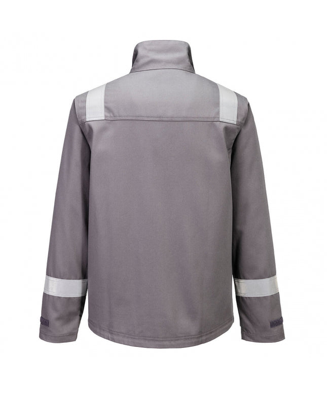 Jacheta de lucru Portwest FR609 Chemical Resistant, 9% bumbac, 1% fibra de carbon, 280gr/mp