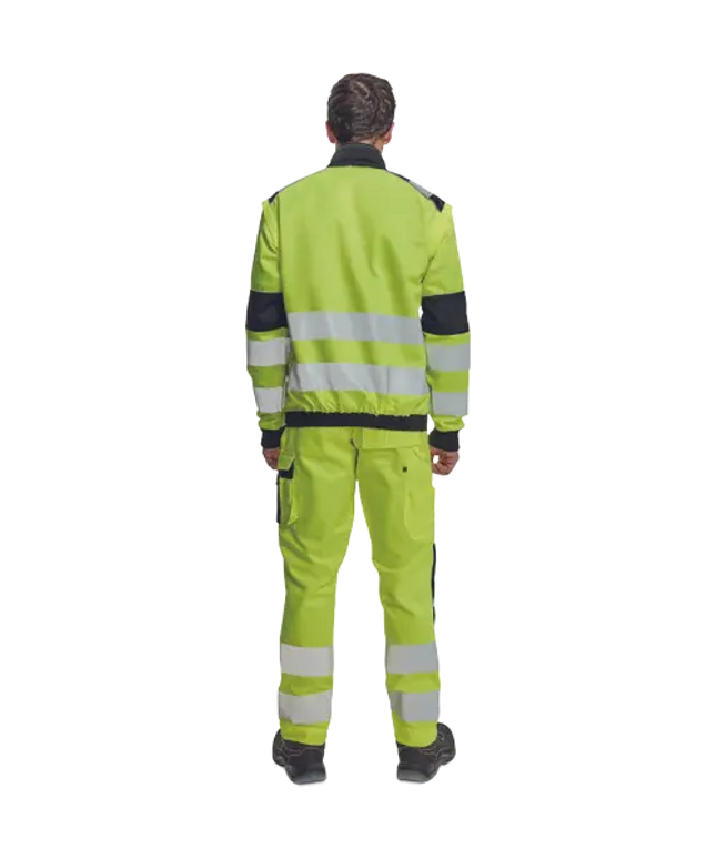 Jacheta de lucru reflectorizanta Cerva MAX VIVO HV, 65% poliester, 35% bumbac, 250 gr/mp