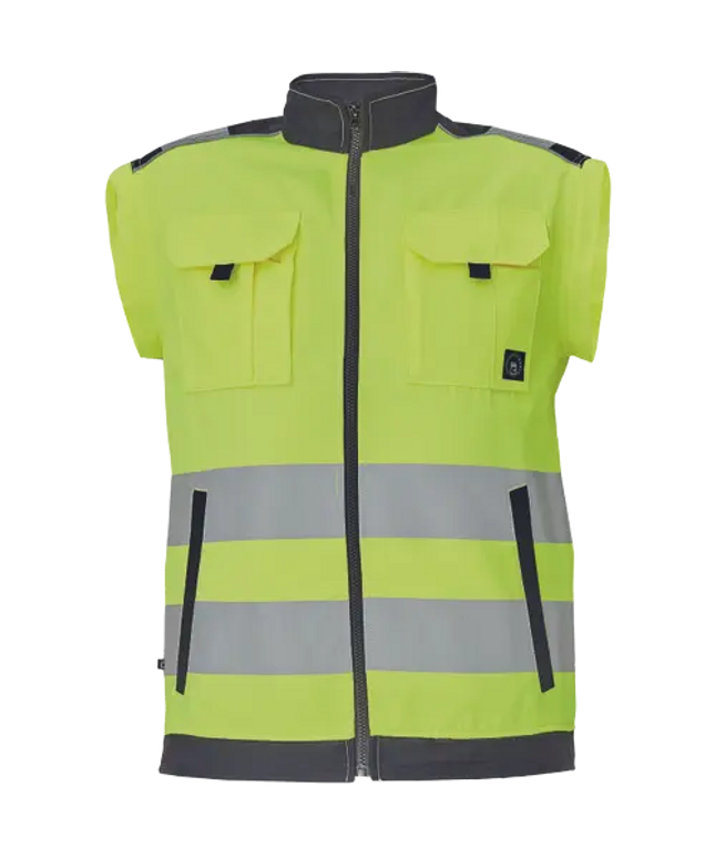 Jacheta de lucru reflectorizanta Cerva MAX VIVO HV, 65% poliester, 35% bumbac, 250 gr/mp
