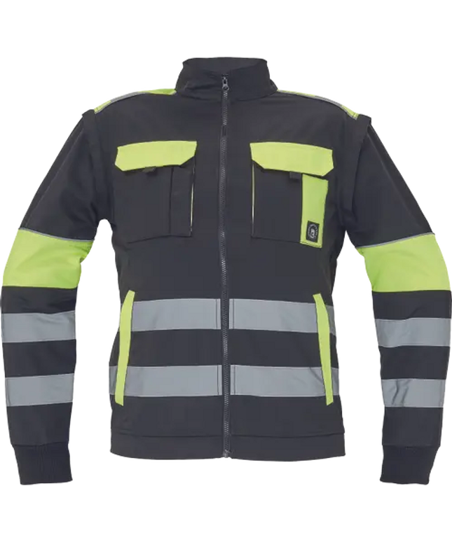 Jacheta de lucru reflectorizanta Cerva MAX VIVO REFLEX, 65% poliester, 35% bumbac, 250 gr/mp