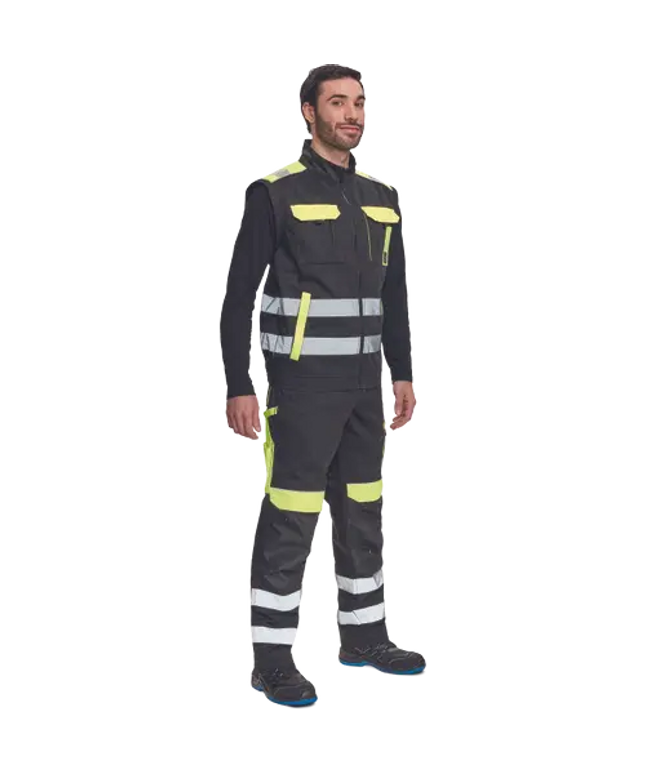 Jacheta de lucru reflectorizanta Cerva MAX VIVO REFLEX, 65% poliester, 35% bumbac, 250 gr/mp