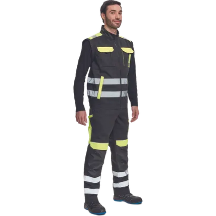 Jacheta de lucru reflectorizanta Cerva MAX VIVO REFLEX, 65% poliester, 35% bumbac, 250 gr/mp