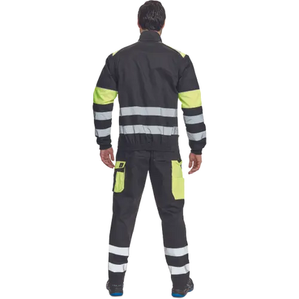 Jacheta de lucru reflectorizanta Cerva MAX VIVO REFLEX, 65% poliester, 35% bumbac, 250 gr/mp