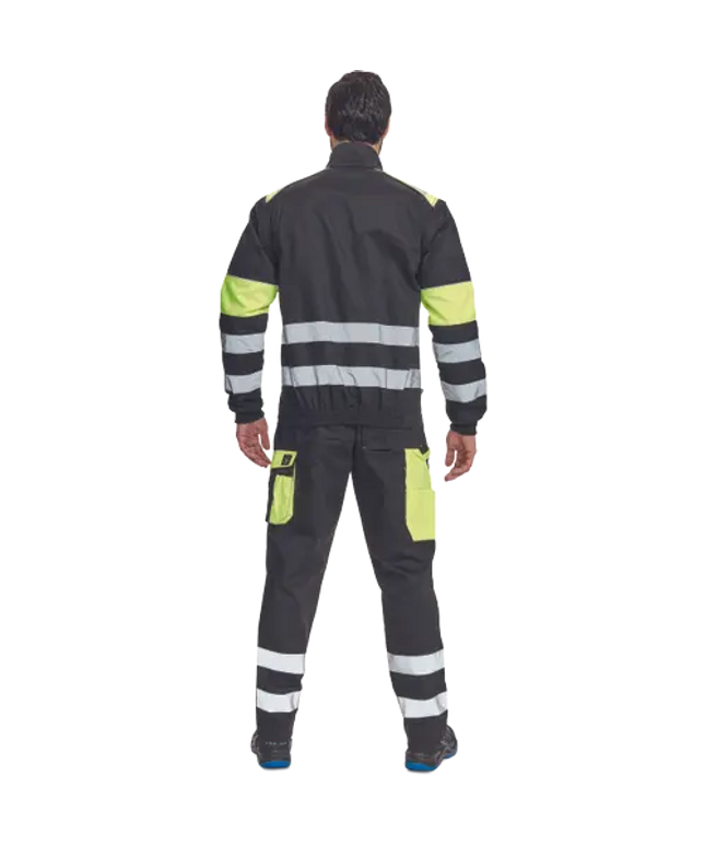 Jacheta de lucru reflectorizanta Cerva MAX VIVO REFLEX, 65% poliester, 35% bumbac, 250 gr/mp