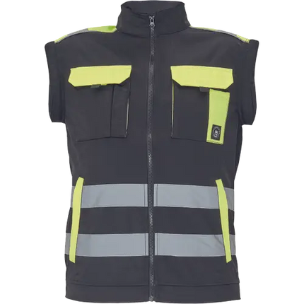 Jacheta de lucru reflectorizanta Cerva MAX VIVO REFLEX, 65% poliester, 35% bumbac, 250 gr/mp