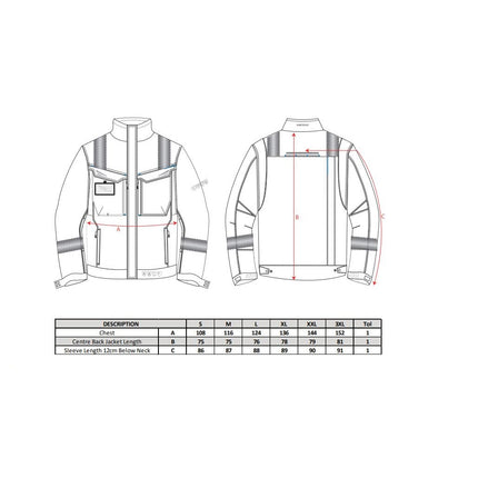Jacheta de protectie ignifuga Portwest WORK FR602 WX3, 60% modacrilic, 39% bumbac, 1% fibre carbon, 280g