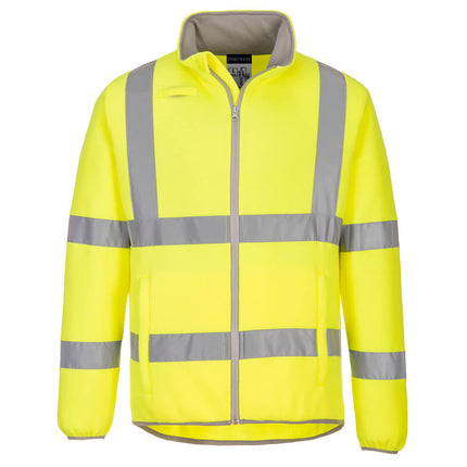 Jacheta fleece reflectorizanta Portwest ECO EC70, 100% poliester reciclat, 270 gr/mp