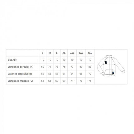 Jacheta fleece Kariban K912 ENZO, microfleece, 300 gr/mp, fermoar scurt