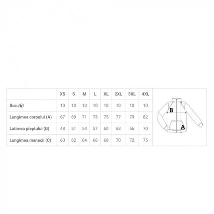 Jacheta fleece Kariban K9102, microfleece, 100% poliester, 180 gr/mp