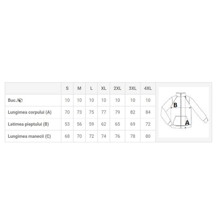 Jacheta fleece Kariban WK9105, 100% poliester, maneci detasabile