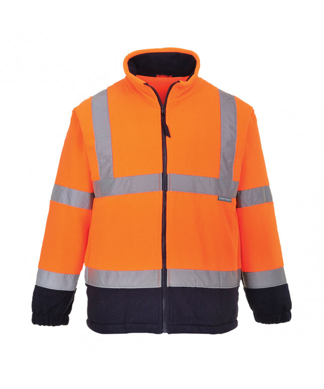 Jacheta Fleece reflectorizanta Portwest F301 PW Hi-Vis Contrast 100% poliester, 300 gr/mp