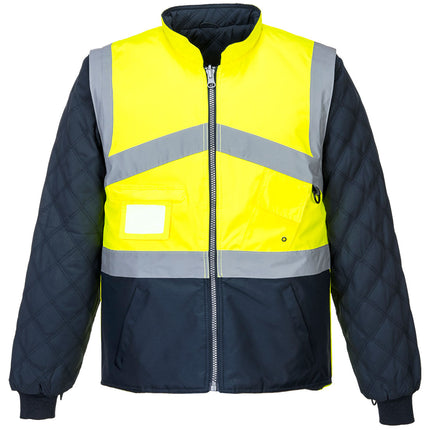 Jacheta reflectorizanta Portwest HIVIS TWO TONE S769, reversibila, 100% poliester, 190 gr/mp