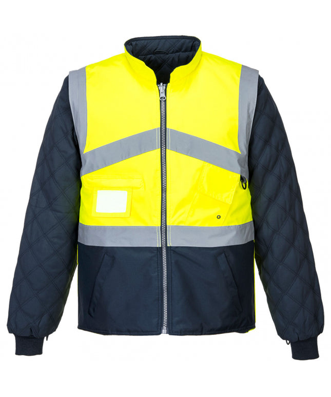 Jacheta reflectorizanta Portwest HIVIS TWO TONE S769, reversibila, 100% poliester, 190 gr/mp