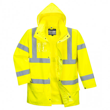 Scurta de iarna vatuita reflectorizanta Portwest HIVIS 5IN1 S765, 100% poliester, 190 gr/mp