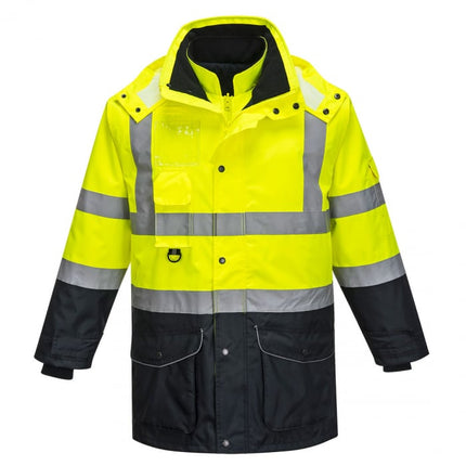 Scurta de iarna reflectorizanta Portwest CONTRAST TRAFFIC 7IN1 S426, 100% poliester, 190 gr/mp