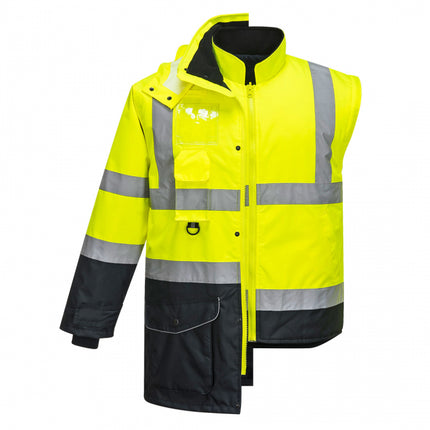 Scurta de iarna reflectorizanta Portwest CONTRAST TRAFFIC 7IN1 S426, 100% poliester, 190 gr/mp