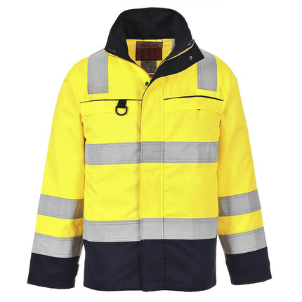 Jacheta reflectorizanta ignifuga Portwest MULTI-NORM FR61, 99% bumbac, 1% fibra de carbon, 345g