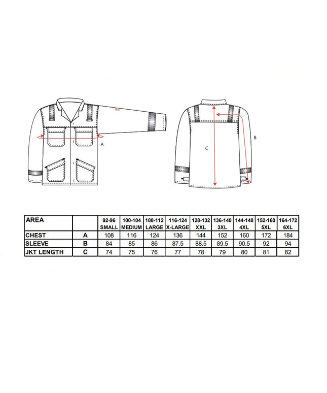 Jacheta ignifuga Portwest BIFLAME PLUS FR25, 99% bumbac, 1% fibra de carbon, 350g