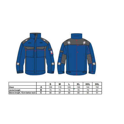 Jacheta ignifuga Portwest BIZFLAME ULTRA FR08, bicolor, 80% bumbac, 19% poliester, 1% fibra de carbon 340g