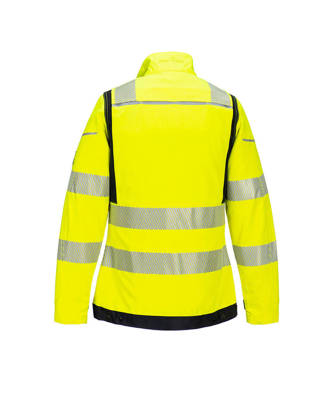 Jacheta ignifuga reflectorizanta dama Portwest FR715, 60% modacrilic, 39% bumbac, 1% fibre carbon, 280 gr/mp